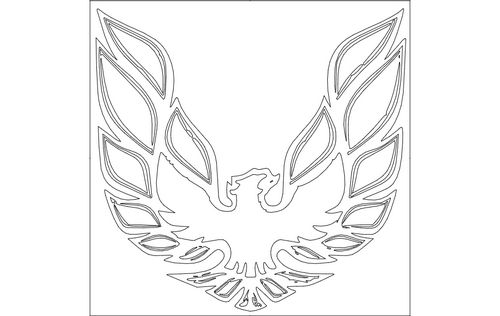 Bird art Free DXF File