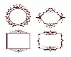Collection Of Frame Designs Free DXF File