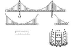 Golden Gate 3d Model Free DXF File