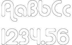 Letters And Numbers Free DXF File