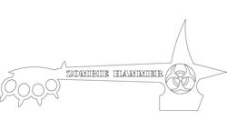 Zombie Hammer Free DXF File