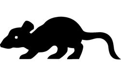 Rat Silhouette Free DXF File