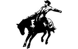 Rodeo Silhouette Free DXF File