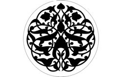 Round Pattern Floral Free DXF File