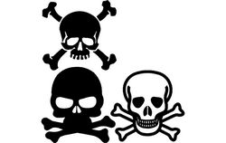 Skull And Crossbone Free DXF File