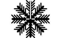 Snowflake A Free DXF File