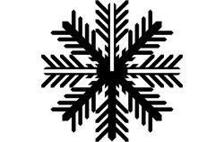 Snowflake B Free DXF File