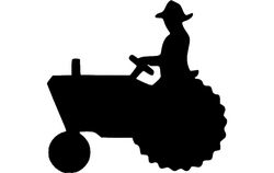 Tractor Silhouette 2 Free DXF File