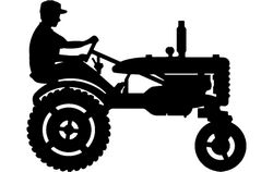 Tractor Silhouette 3 Free DXF File