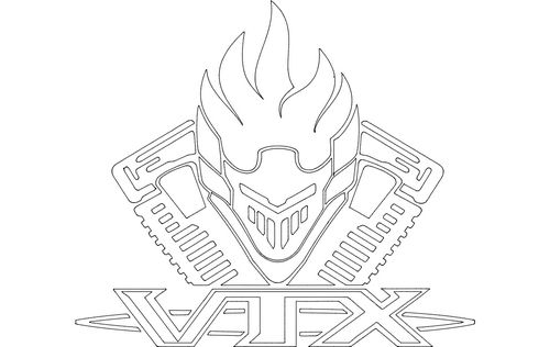 Vtx Logo Free DXF File