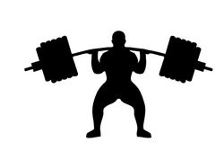 Weightlifting Silhouette Free DXF File