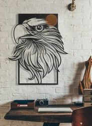 Decorate The eagles Head In The Room For Laser Cut Cnc Free DXF File