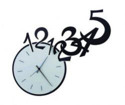 Wall Clock 12345 For Laser Cut Plasma Free DXF File