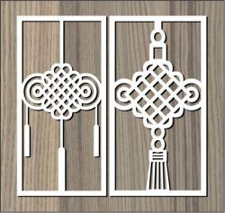 Pattern Brings Good Luck To The House Shift For Laser Cut Cnc Free DXF File