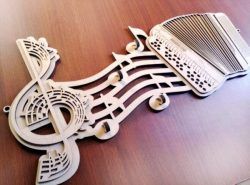 Play Music For Laser Cut Cnc Free DXF File