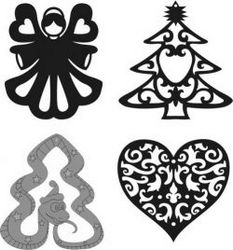 Tree Ornaments For Laser Cut Cnc Free DXF File
