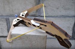Wooden Crossbow For Laser Cut Cnc Free DXF File