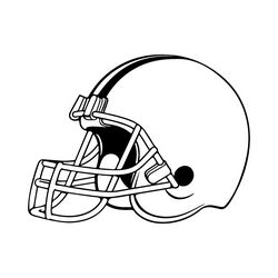 American Football Helmet Free DXF File
