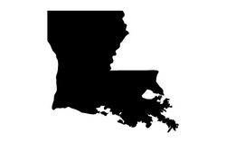 Louisiana Map Free DXF File