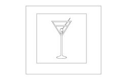Martini Decoration Free DXF File