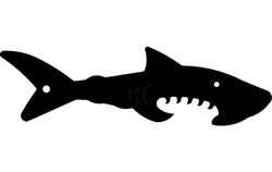Shark Silhouette Free DXF File