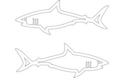 Sharks Free DXF File