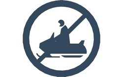 Snowmobile No Crossing Free DXF File