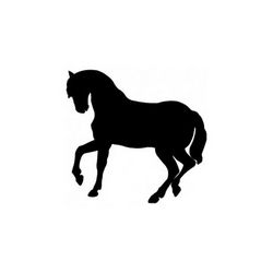 Silhouette Of Horse Free DXF File