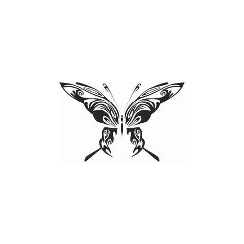 Tribal Butterfly Art 48 Free DXF File