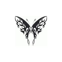 Tribal Butterfly Art 41 Free DXF File