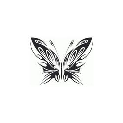 Tribal Butterfly Art 40 Free DXF File