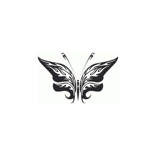 Tribal Butterfly Art 25 Free DXF File