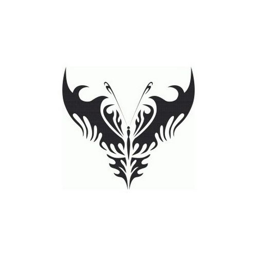 Tribal Butterfly Art 24 Free DXF File