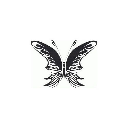 Tribal Butterfly Art 22 Free DXF File