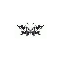 Tribal Butterfly Art 14 Free DXF File