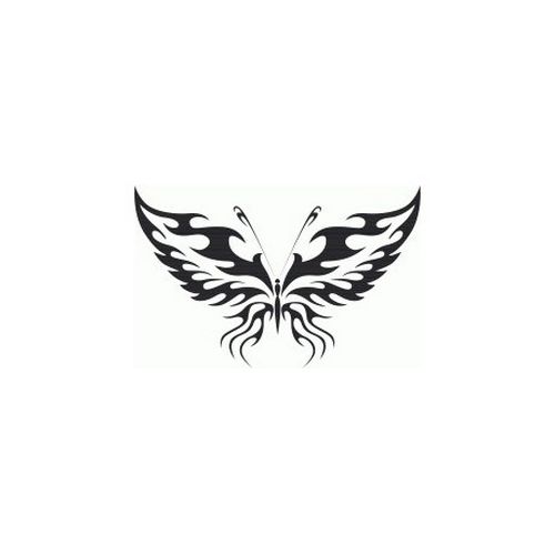 Tribal Butterfly Art 11 Free DXF File