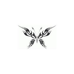Tribal Butterfly Art 10 Free DXF File