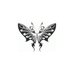 Butterfly Silhouette 23 Free DXF File