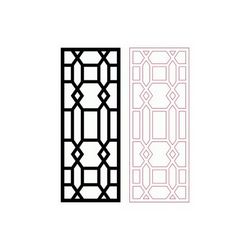 Decorative Room Divider Pattern Design Free DXF File