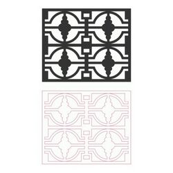 Grille Pattern Designs 122 Free DXF File