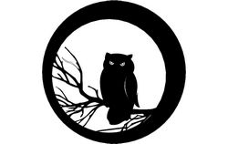 Halloween Owl Free DXF File