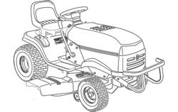 Lawn Mower Tractor Free DXF File