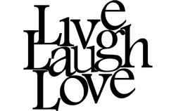 Live Love Laugh Art Free DXF File