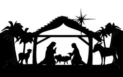 Md Nativity Full Silhouette Free DXF File