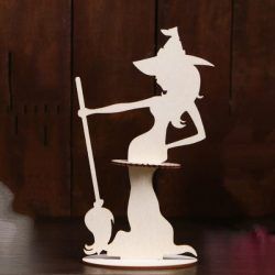 Set Of Witch Shaped Paper Towels For Laser Cut Cnc Free DXF File