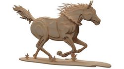 Wooden Horse For Laser Cut Cnc Free DXF File