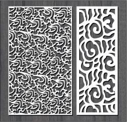 Fire Smoke Pattern Design For Laser Cut Cnc Free DXF File