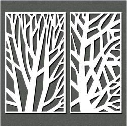 The Tree Has Sharp Lines For Laser Cut Cnc Free DXF File
