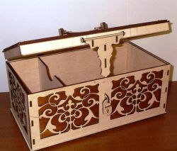 Wooden Chest For Laser Cut Cnc Free DXF File