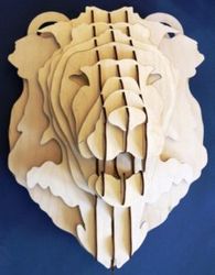 Female lions Head For Laser Cut Cnc Free DXF File